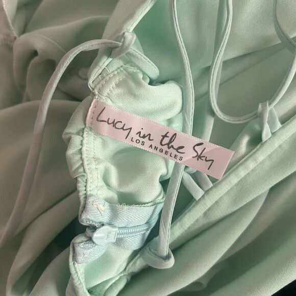 Lucy in the Sky Green Mini Dress - Picture 4 of 5